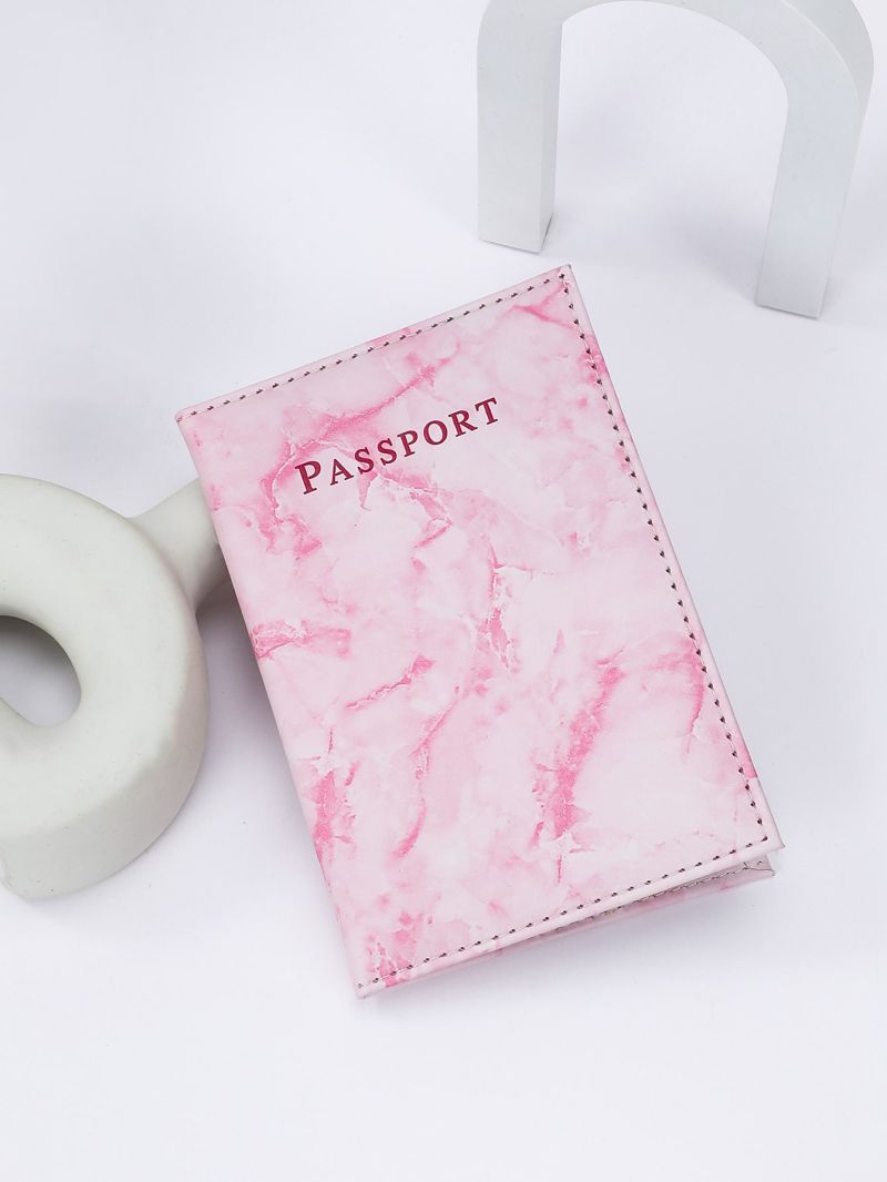 Letter Graphic Passport Case