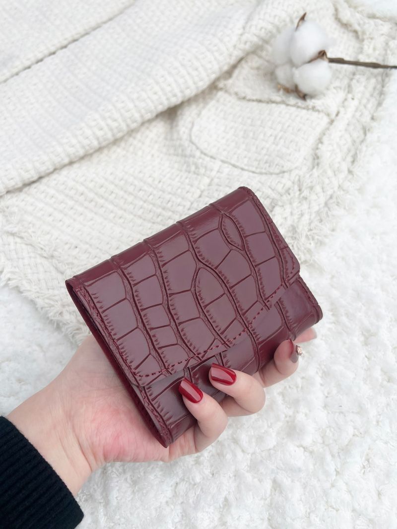 Crocodile Embossed Small Wallet