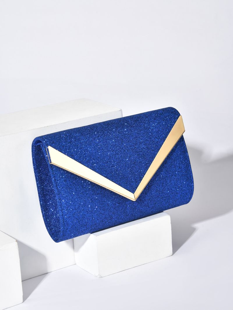 Glitter Metal Decor Evening Bag