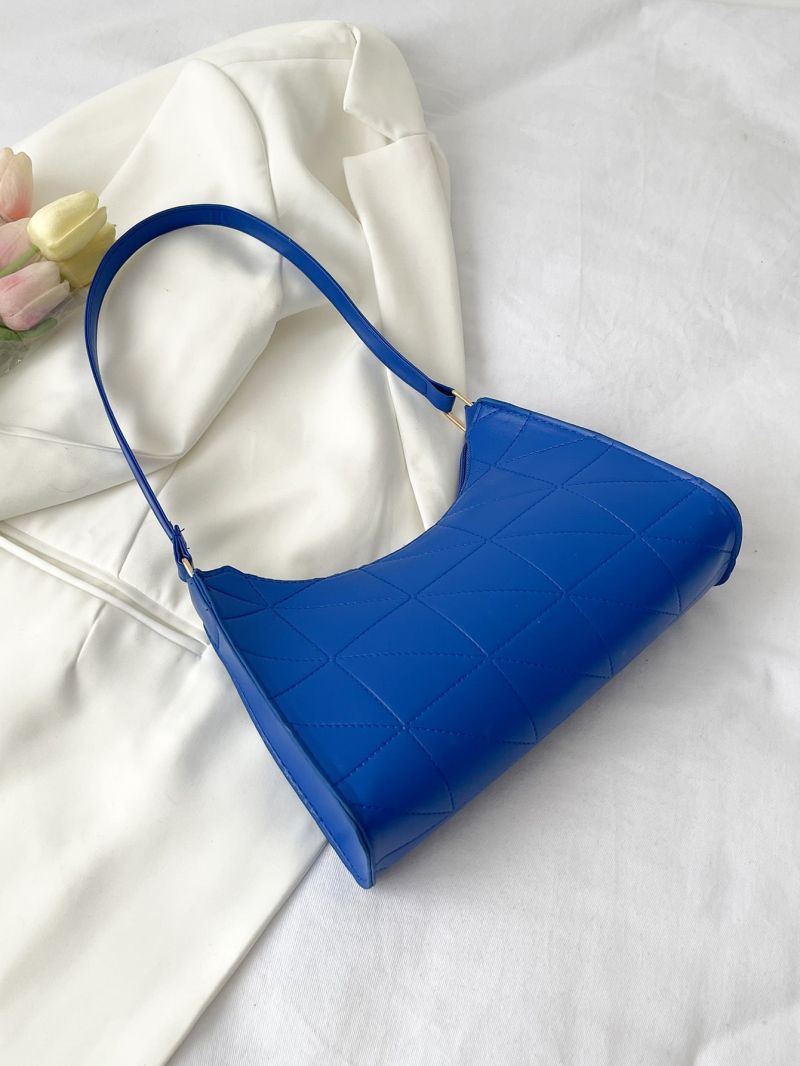 Minimalist Quilted Baguette Bag