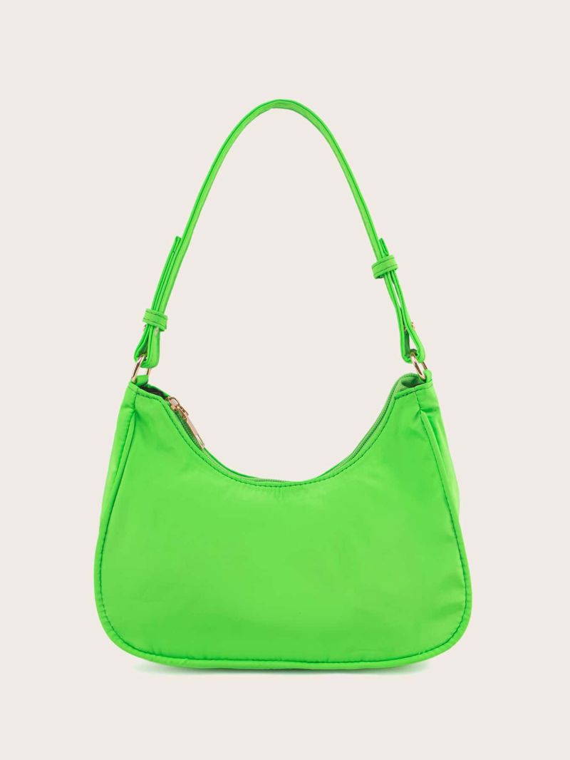 Minimalist Satin Baguette Bag