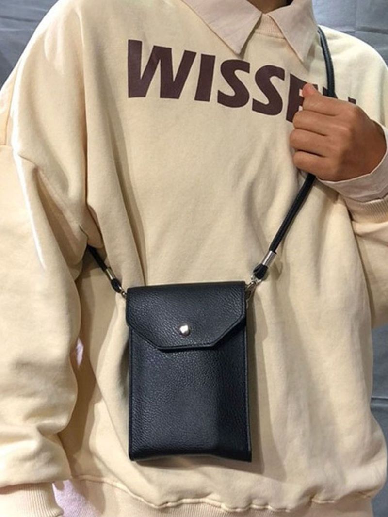 Snap Button Flap Phone Wallet