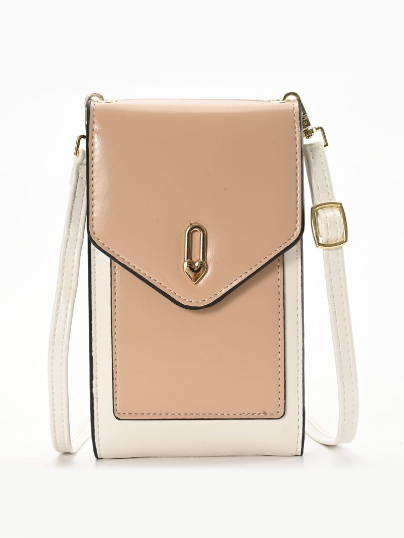 Metal Decor Flap Phone Wallet