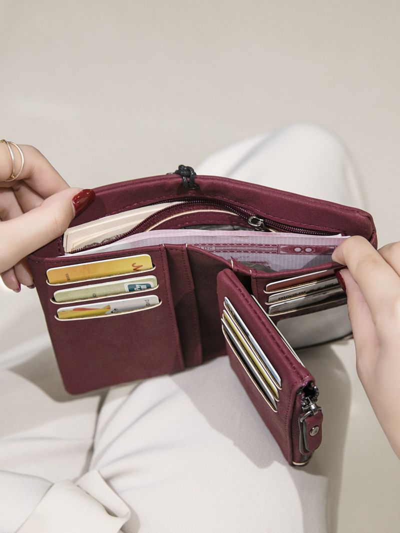 Stitch Detail Small Wallet