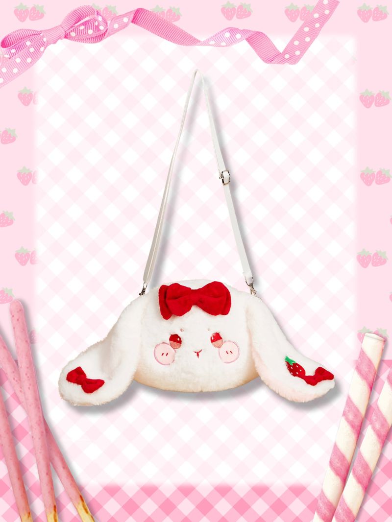 Kawaii Rabbit Decor Crossbody Bag