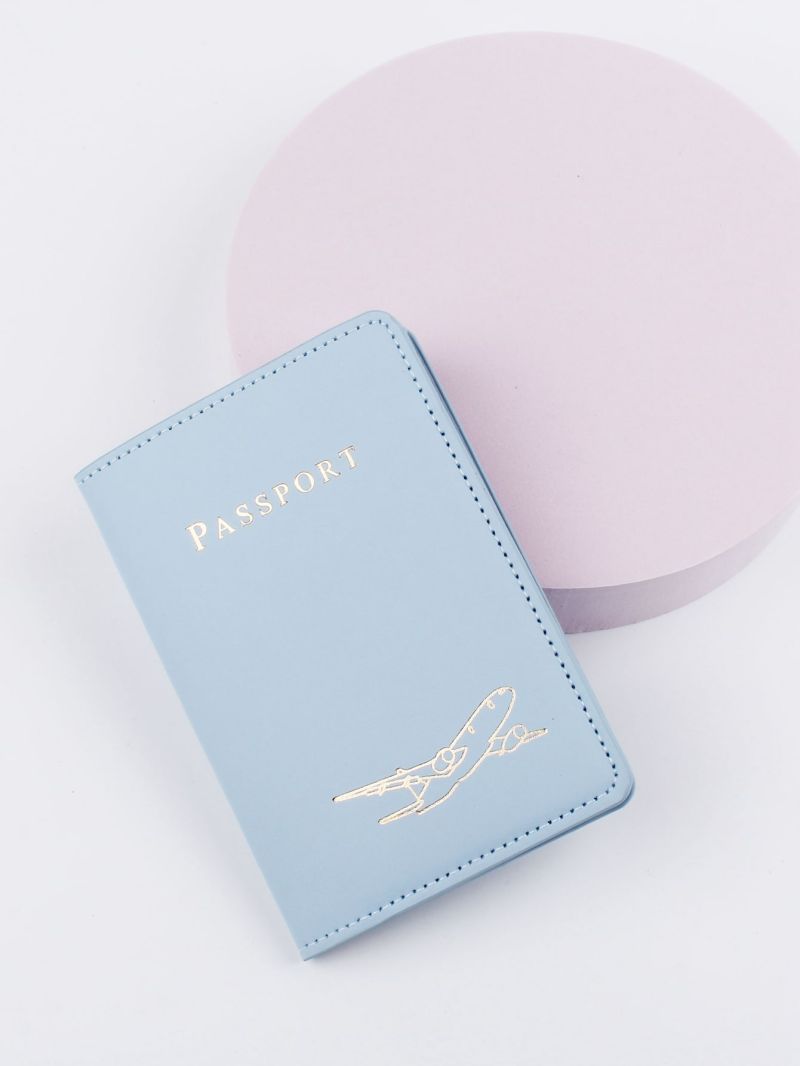Letter Graphic Passport Case