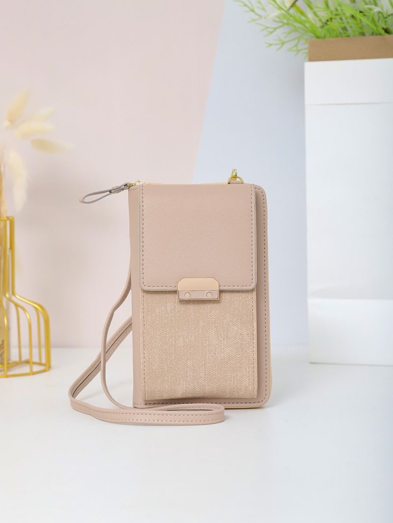 Metal Lock Flap Phone Wallet