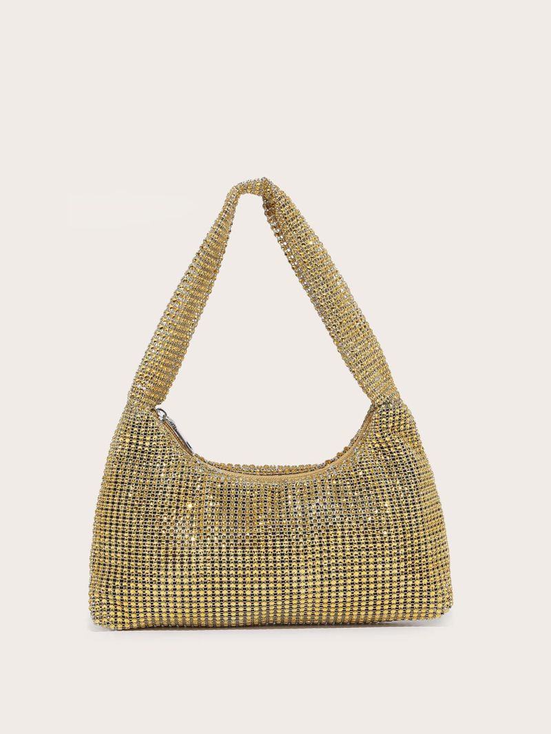 All Over Rhinestone Detail Square Bag