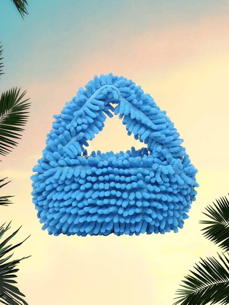 Minimalist Fluffy Baguette Bag