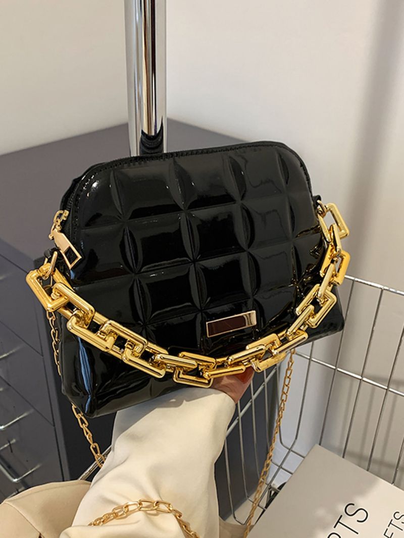 Textured Chain Dome Bag