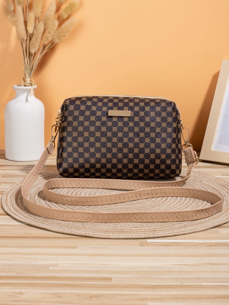 Metal Decor Braided Detail Square Bag