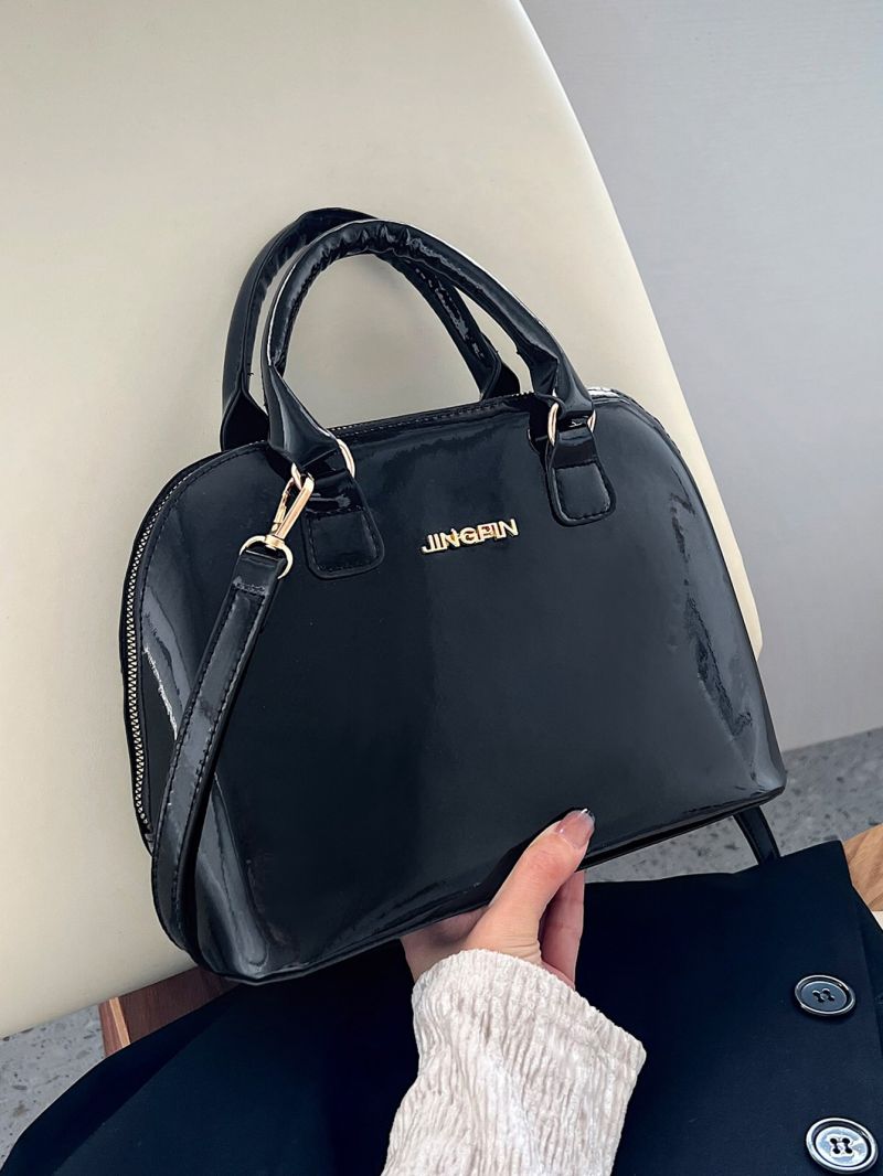 Letter Graphic Dome Bag