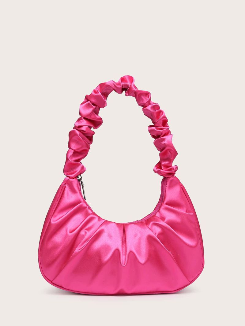 Minimalist Satin Ruched Bag