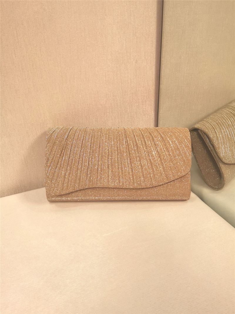 Flap Glitter Chain Square Bag