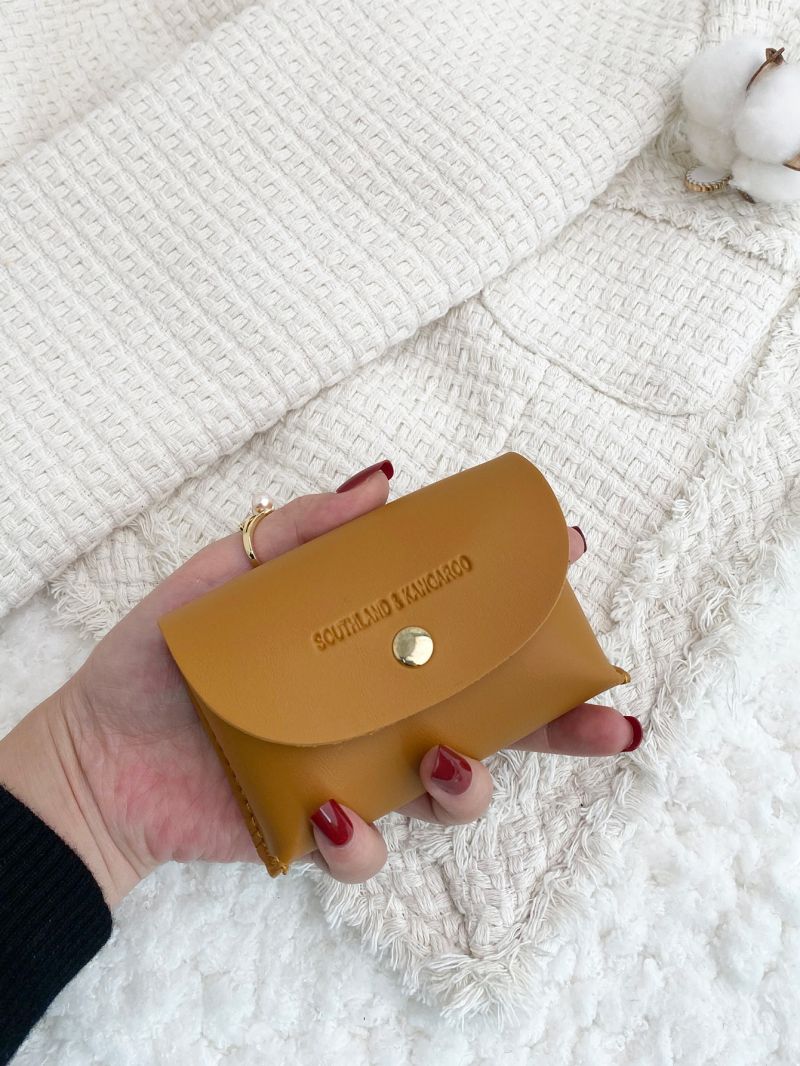 Letter Embossed Coin Purse