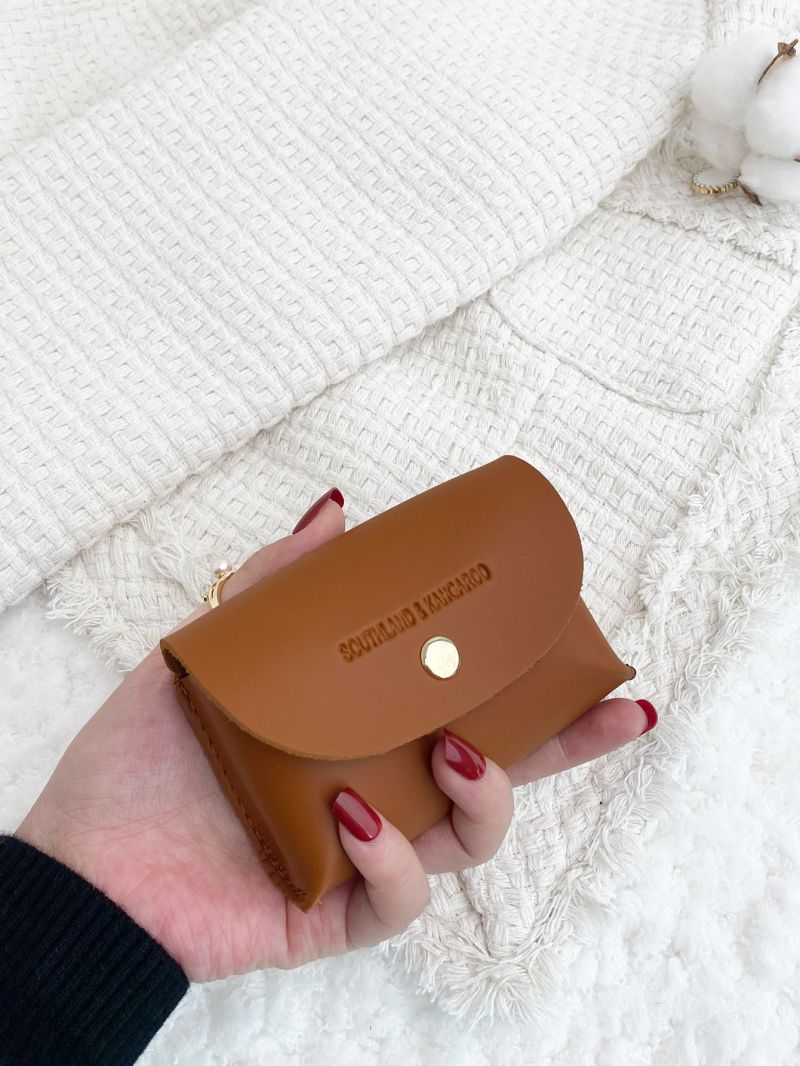 Letter Embossed Coin Purse