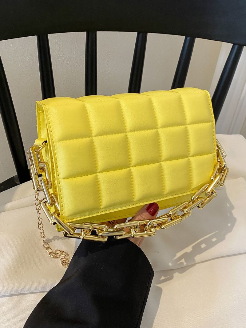 Mini Minimalist Stitch Detail Square Bag