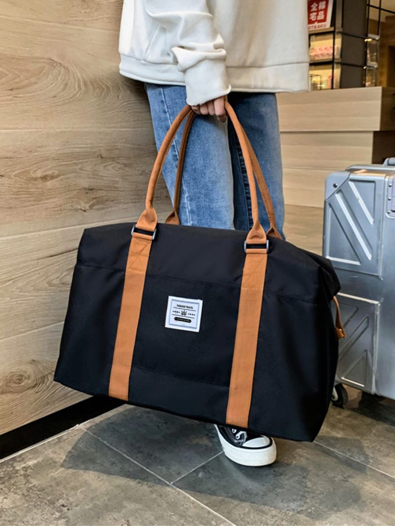 Two Tone Large Capacity Duffle Bag