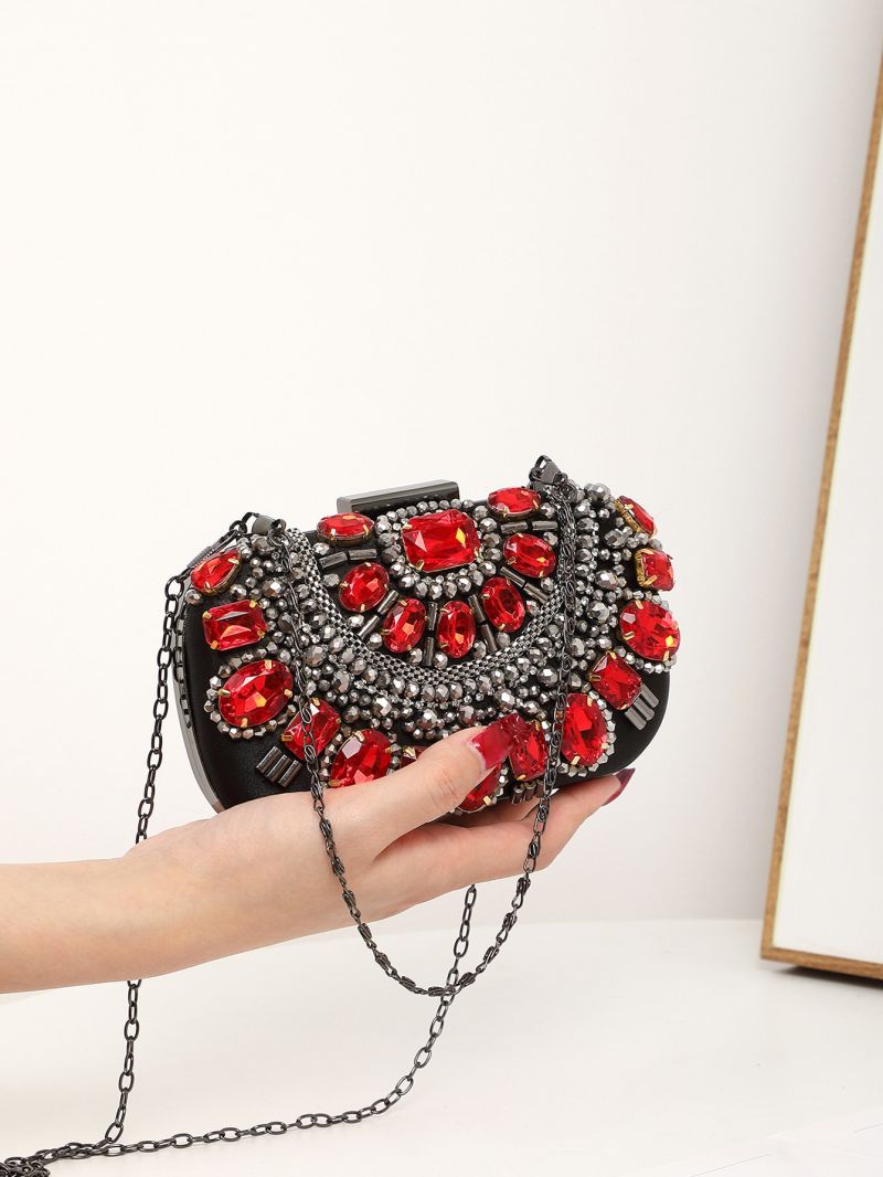 Mini Jewelled Decor Chain Evening Bag