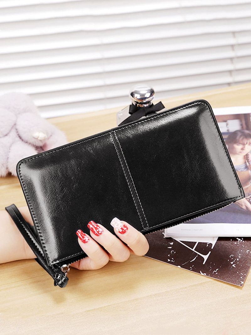 Minimalist Long Wallet With Wristlet