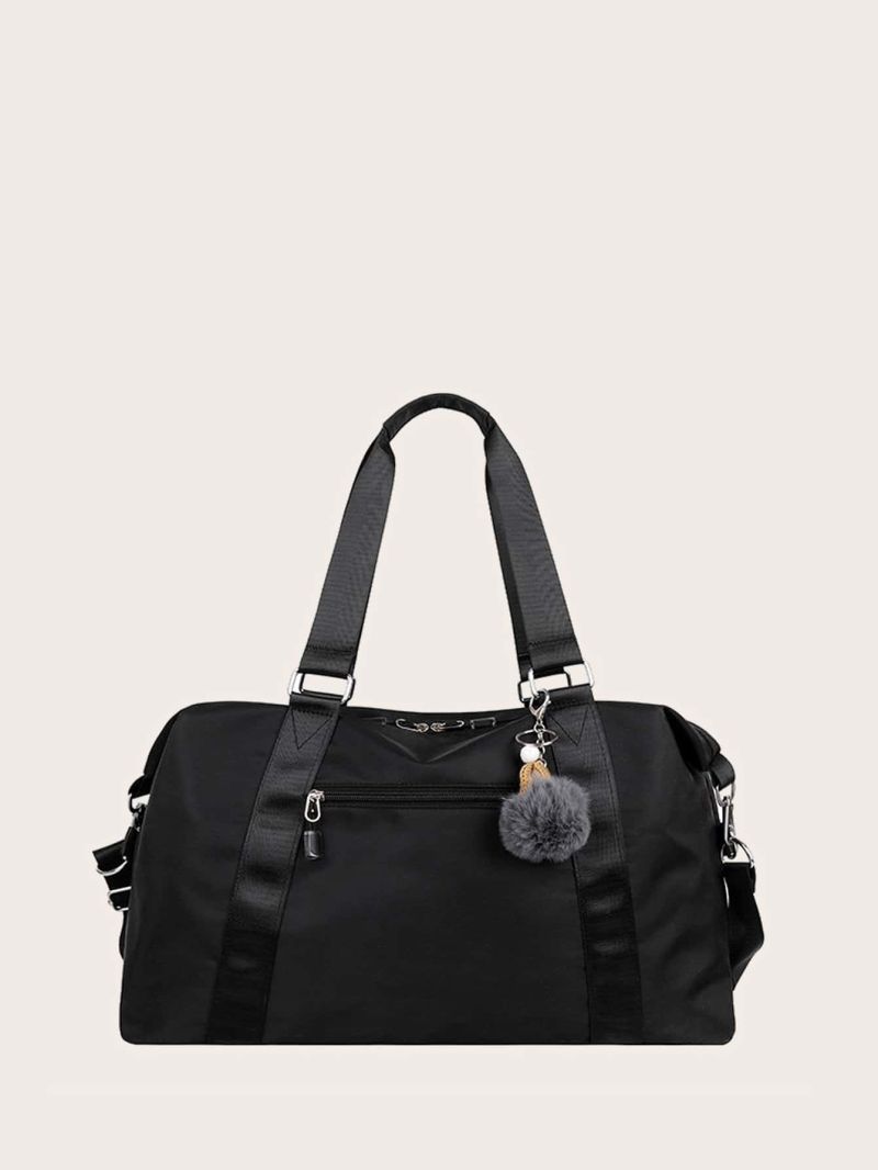 Pom Pom Decor Large Capacity Duffel Bag