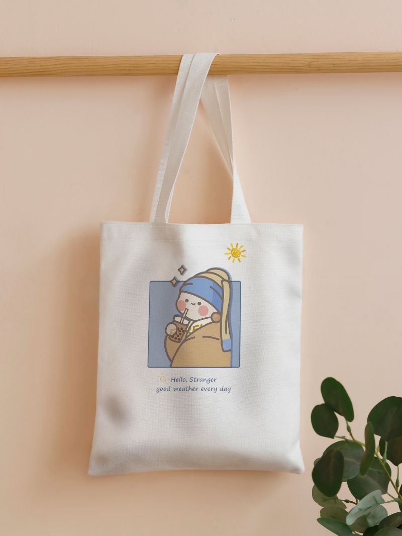Cartoon Graphic Shopper Bag