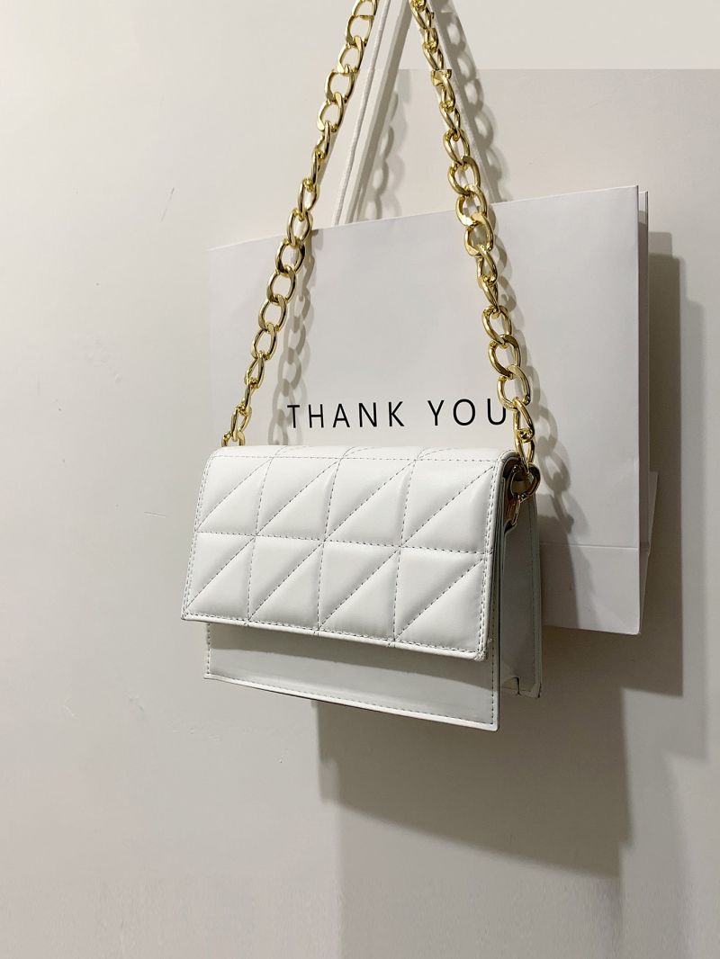 Mini Quilted Flap Chain Square Bag