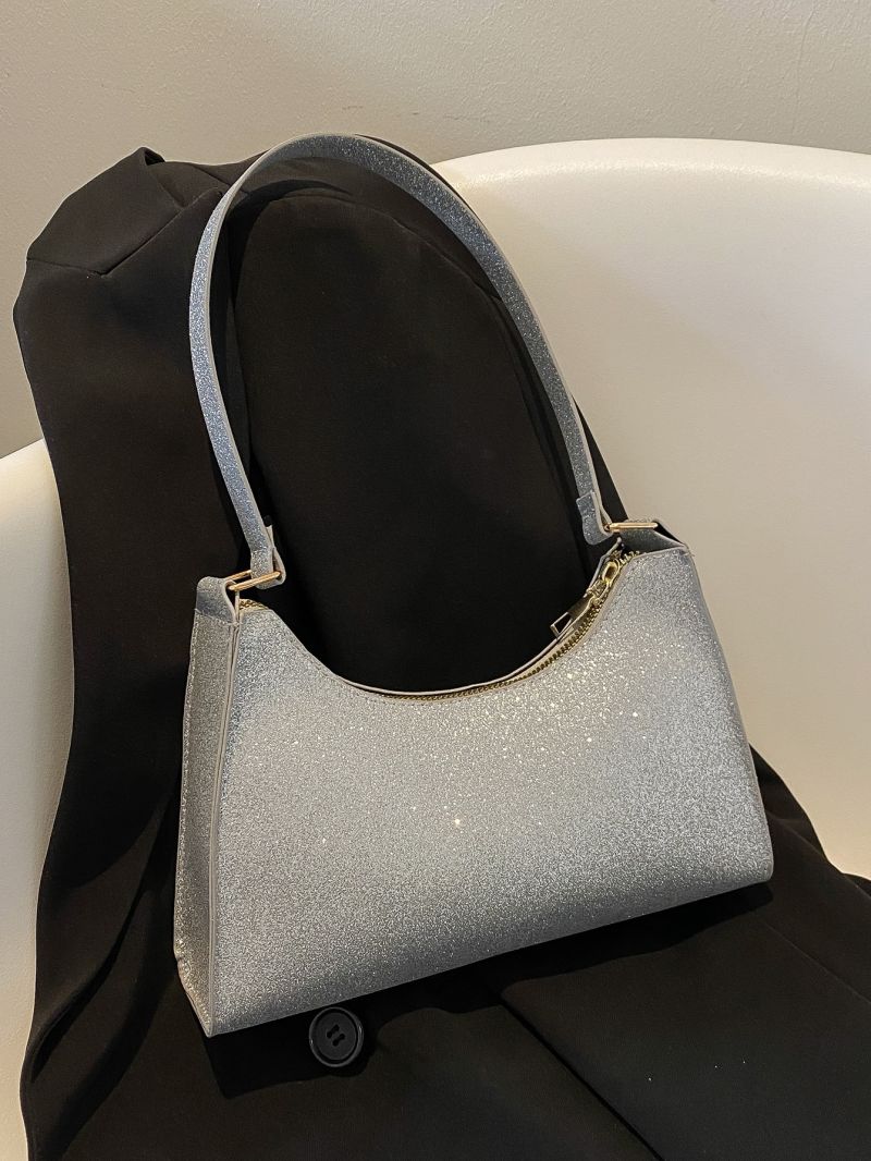 Glitter Ombre Baguette Bag