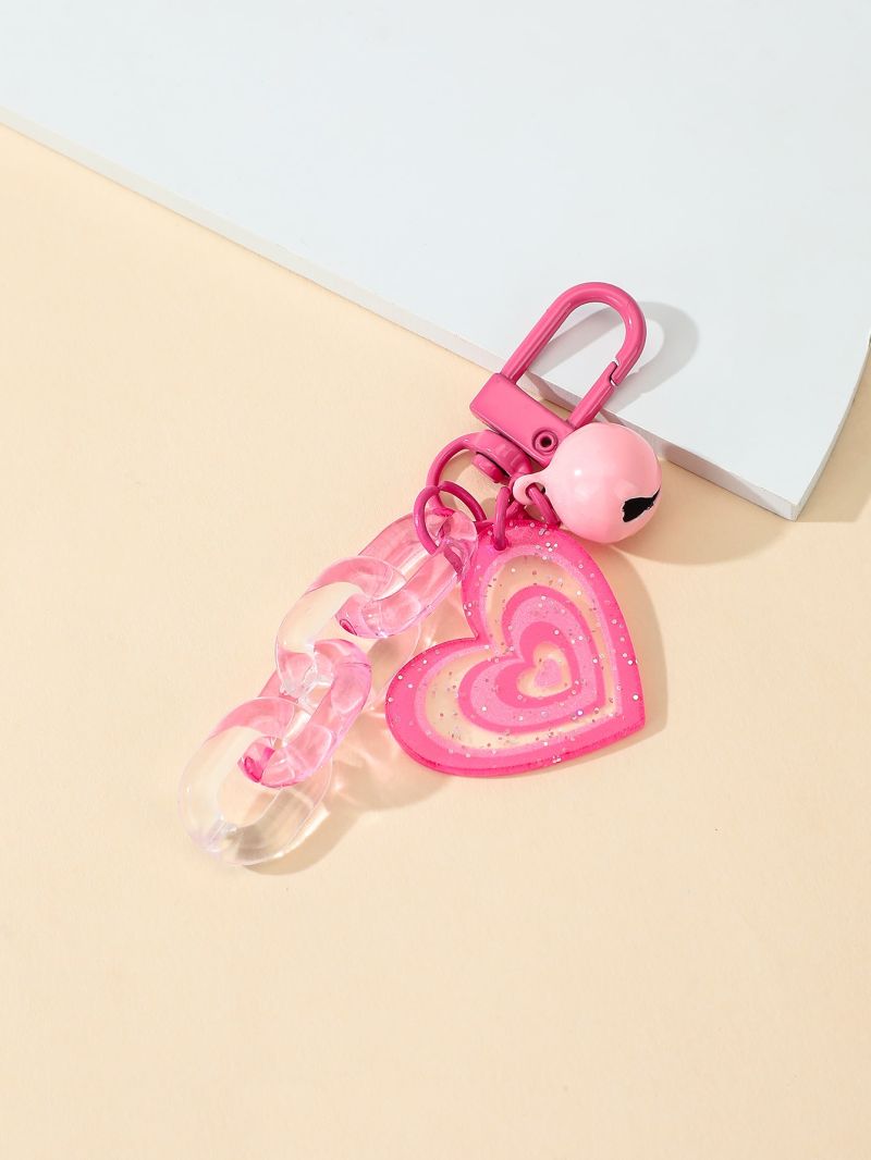 Bell & Heart Decor Bag Charm