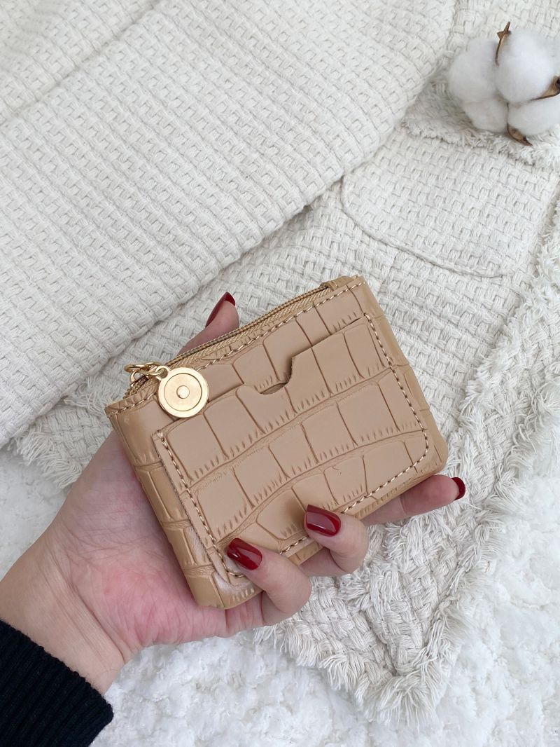 Crocodile Embossed Coin Purse