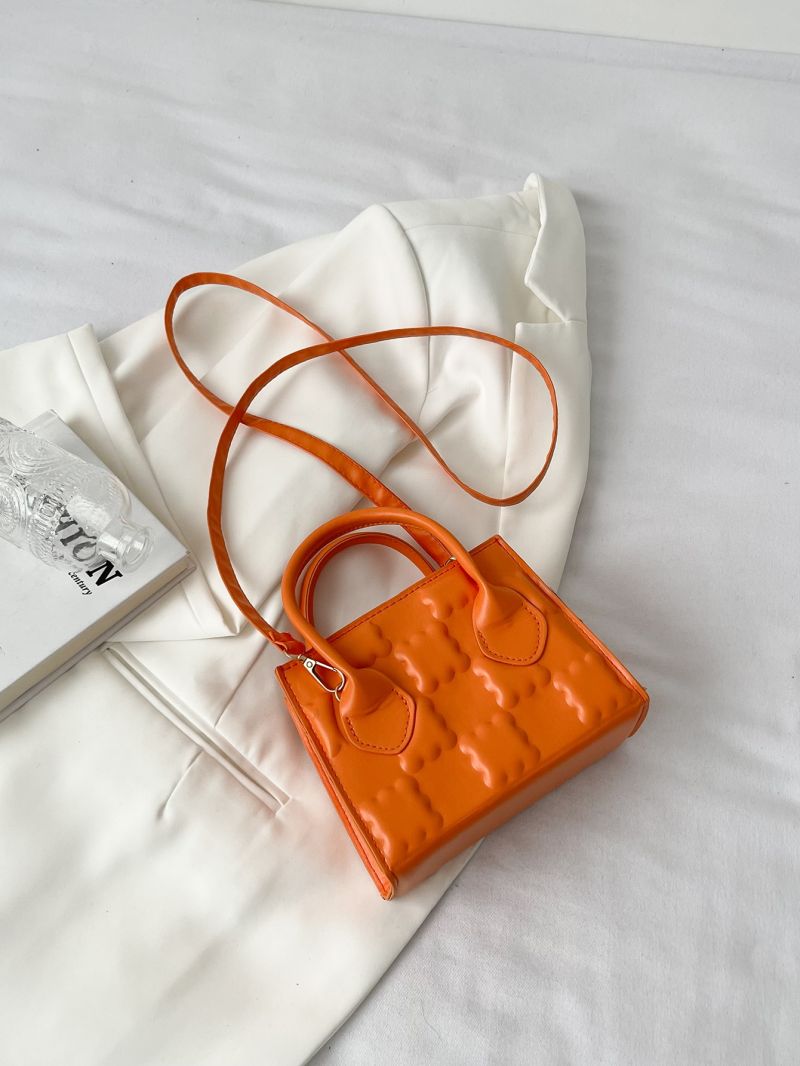 Mini Embossed Detail Square Bag