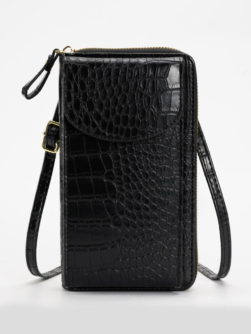 Crocodile Embossed Phone Wallet