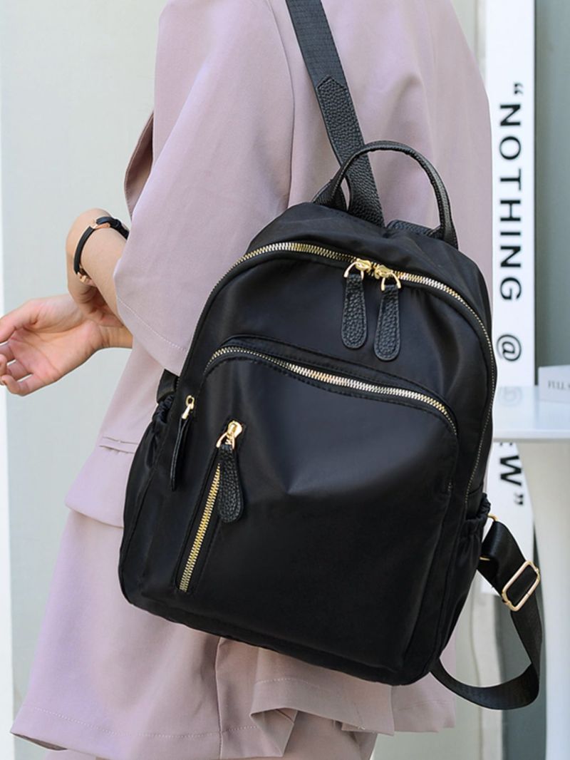 Minimalist Zipper Front Functional Backpack