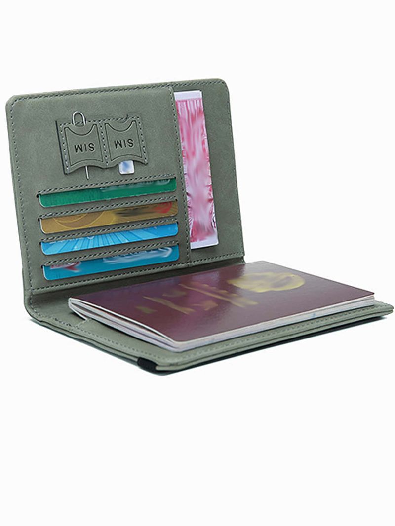 Plane & Letter Graphic Passport Case