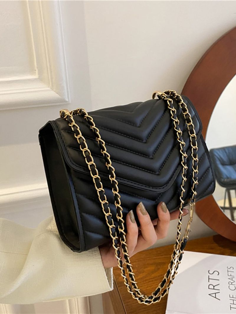 Mini Minimalist Chevron Flap Square Bag