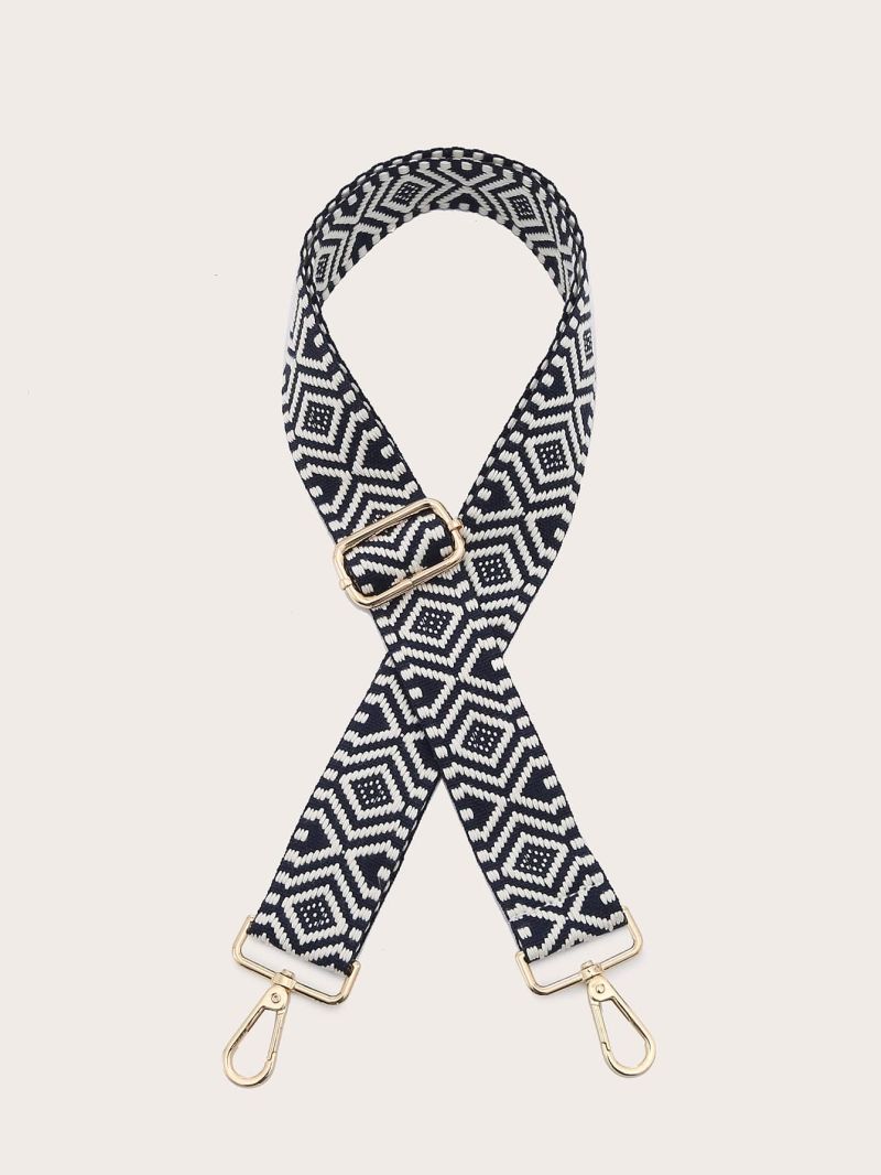 Geometric Graphic Bag Strap