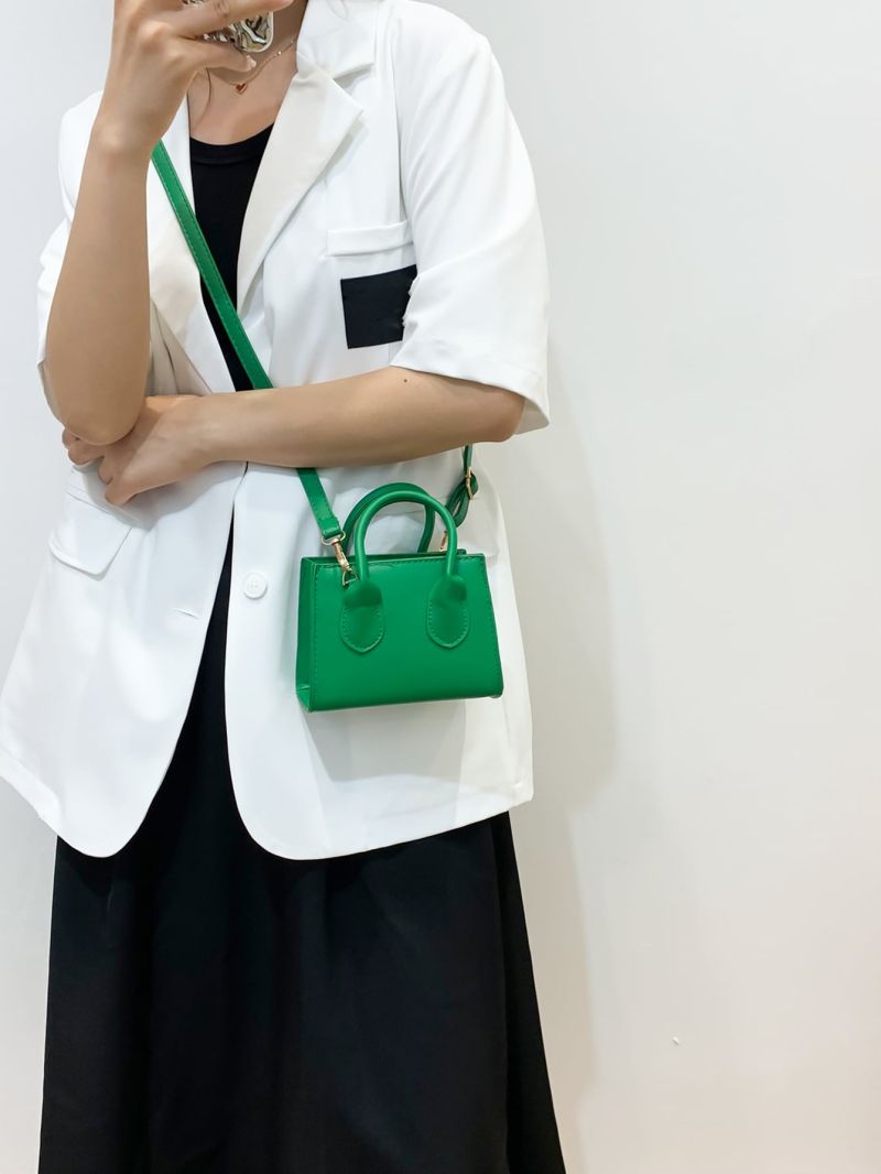 Mini Minimalist Double Handle Square Bag