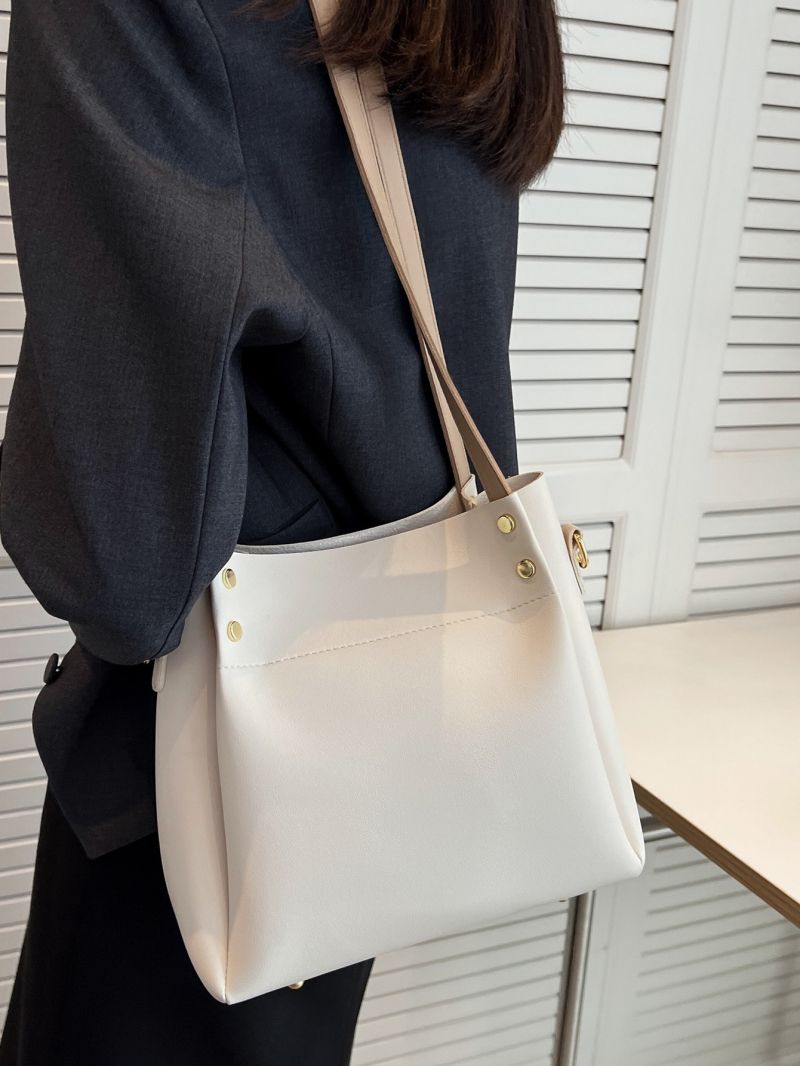 Minimalist Double Handle Square Bag