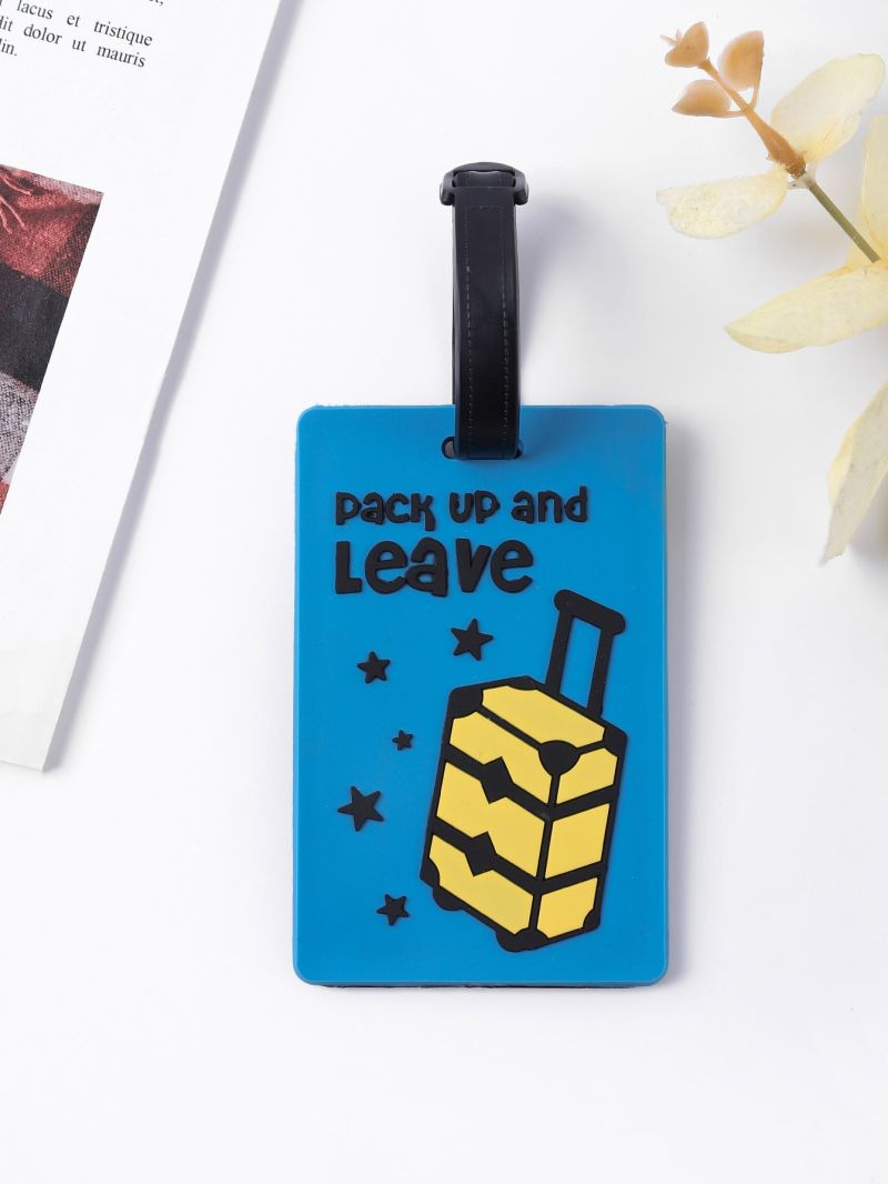 Letter Graphic Luggage Tag