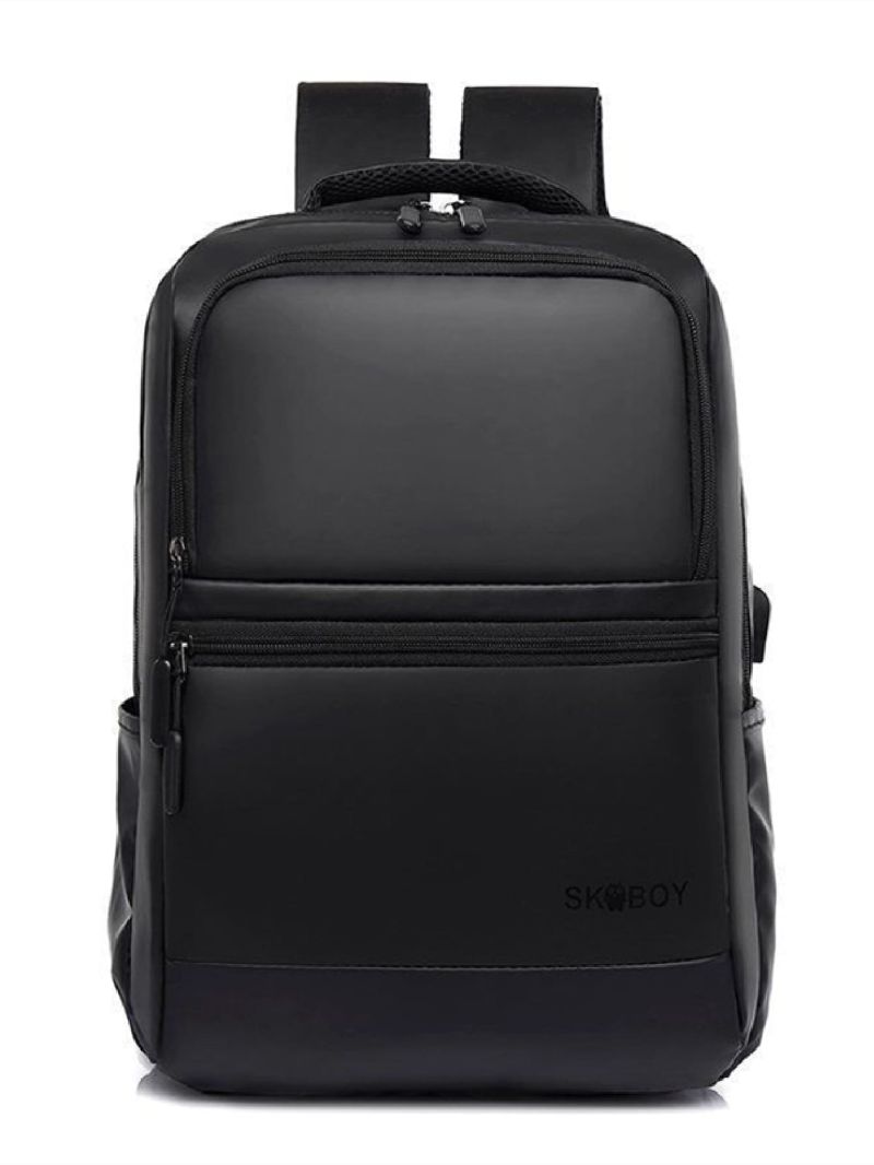 Letter & Cartoon Graphic Functional Backpack