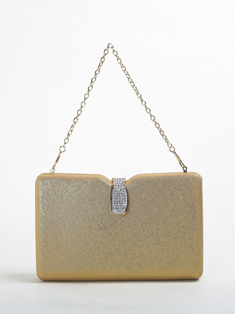 Mini Rhinestone Decor Box Bag