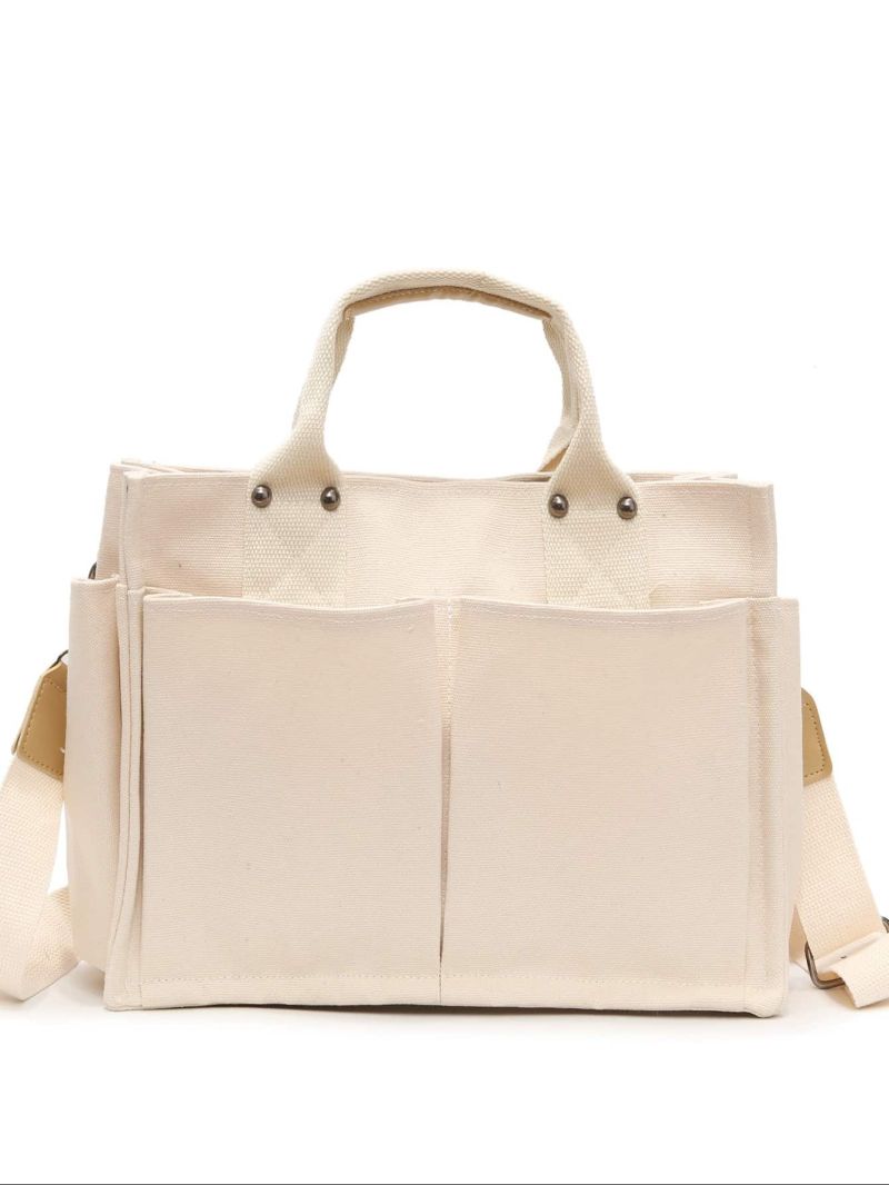 Minimalist Canvas Shopper Bag