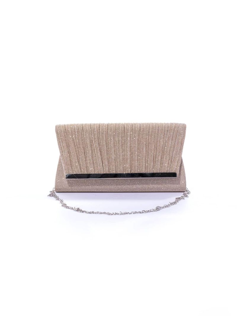 Glitter Metal Detail Square Bag