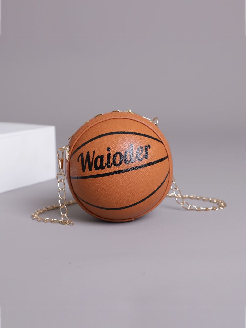 Mini Basketball Shaped Crossbody Bag