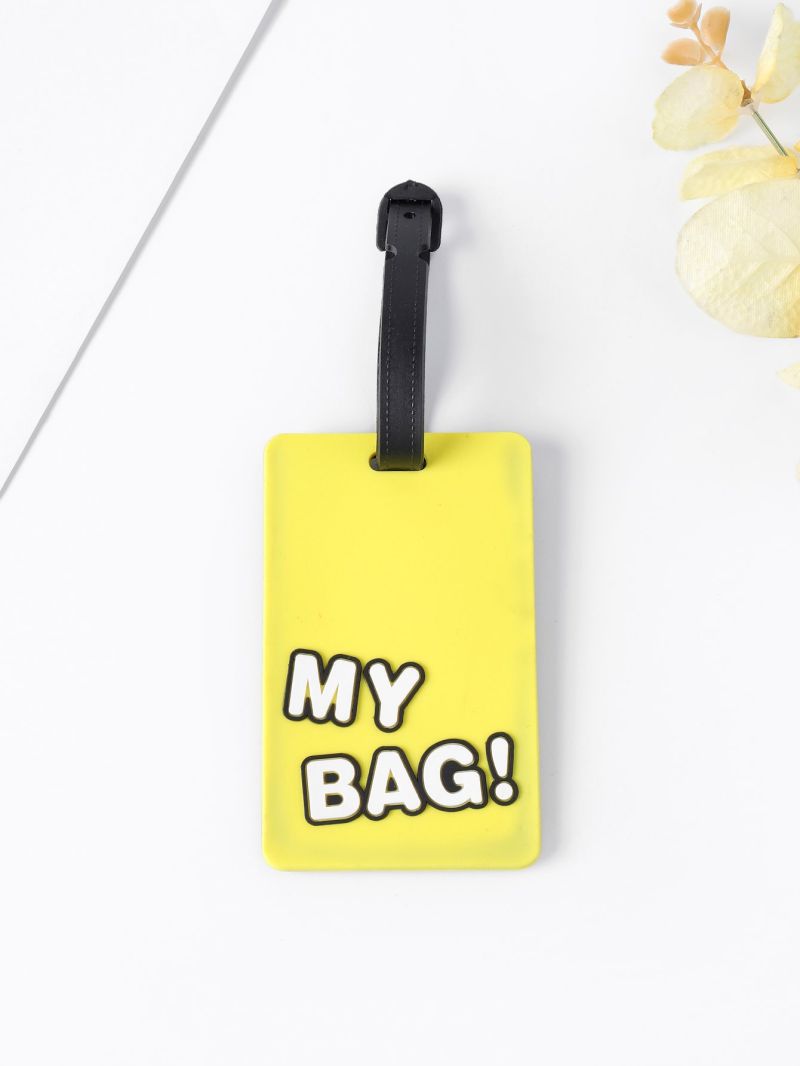 Letter Graphic Luggage Tag