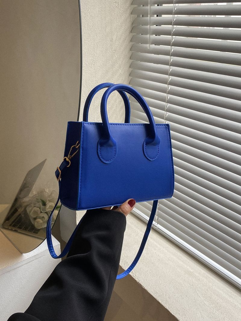 Minimalist Double Handle Square Bag