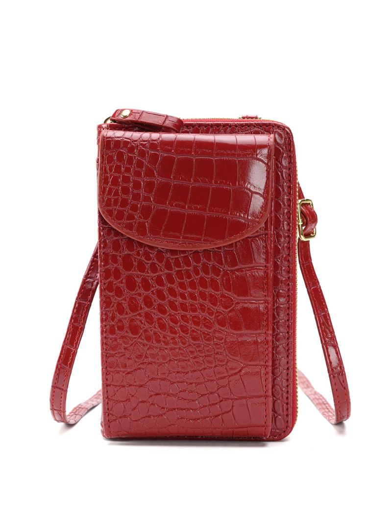 Geometric Embossed Phone Wallet