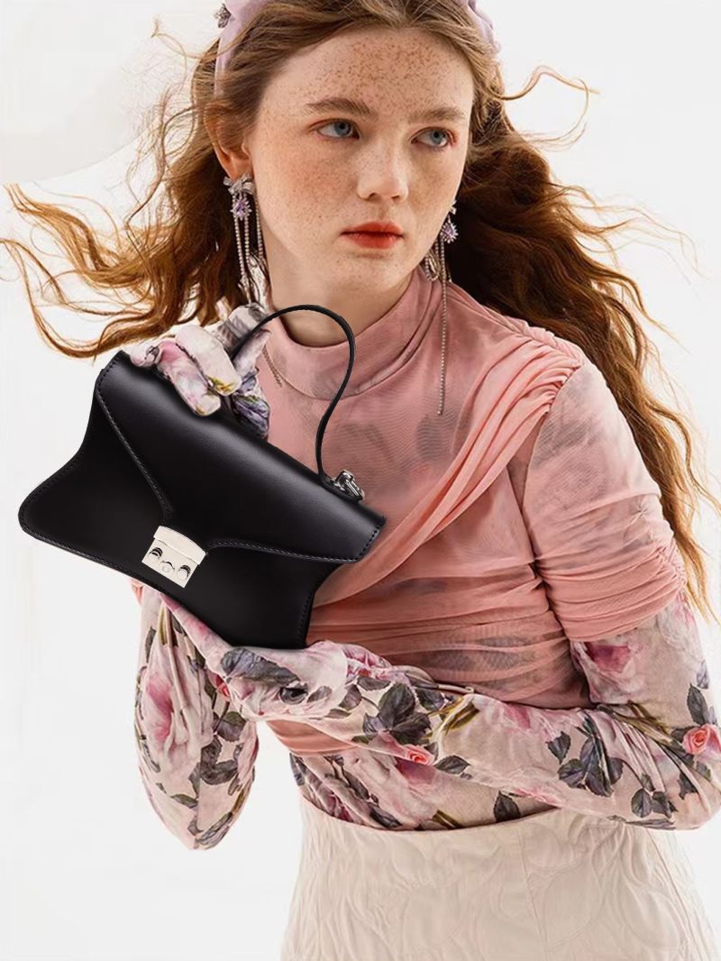 Metal Detail Flap Novelty Bag