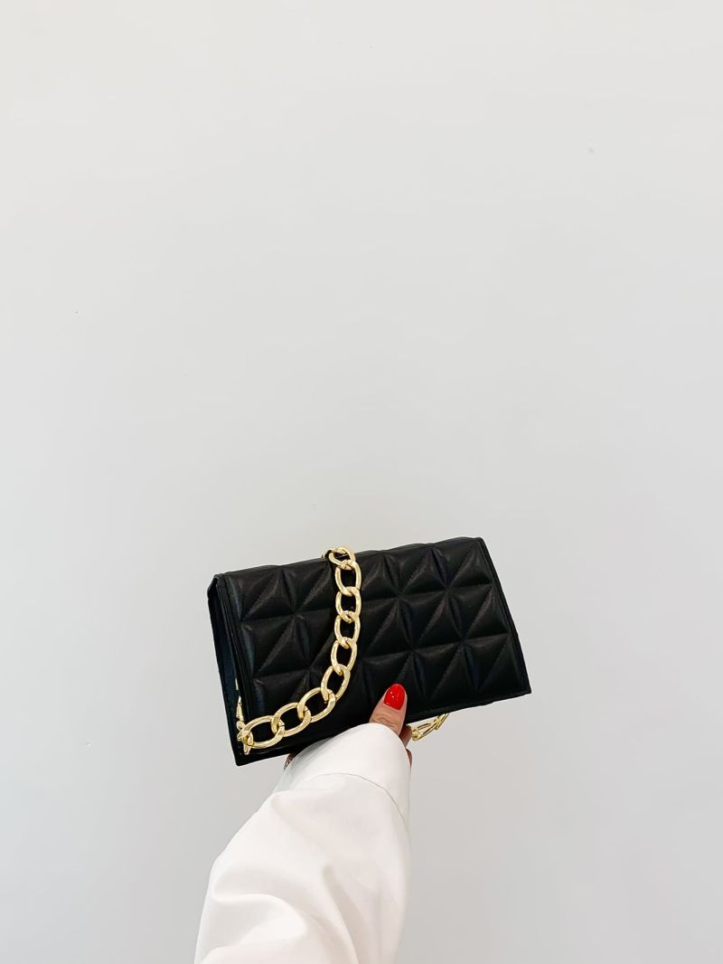 Mini Quilted Flap Chain Square Bag