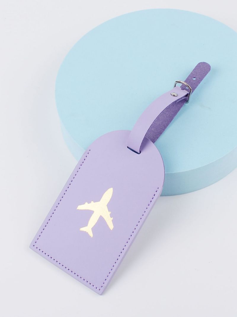 Plane Print Luggage Tag